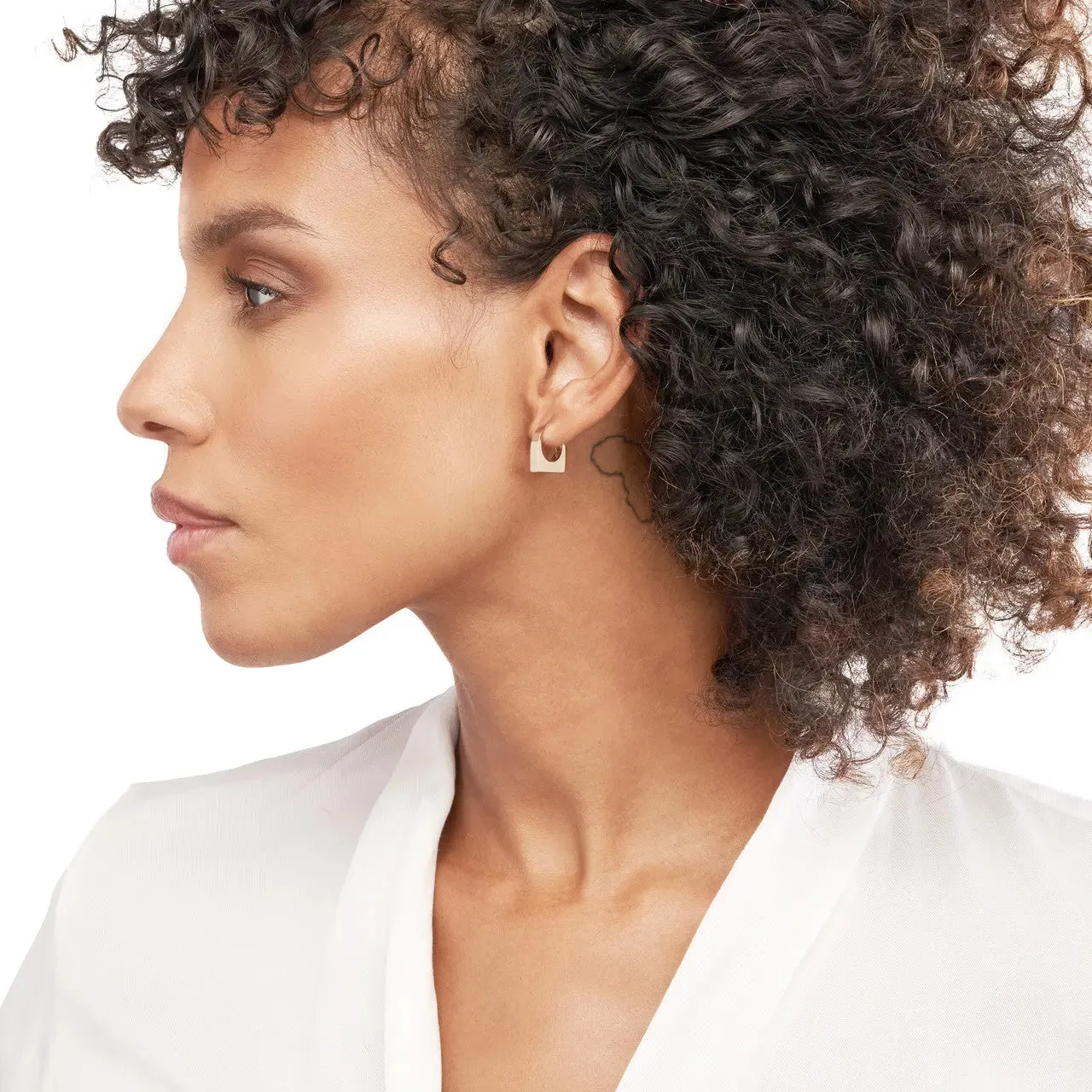 Flat Bottom Hoop Earrings