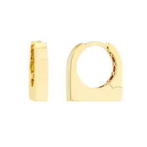 Flat Bottom Hoop Earrings