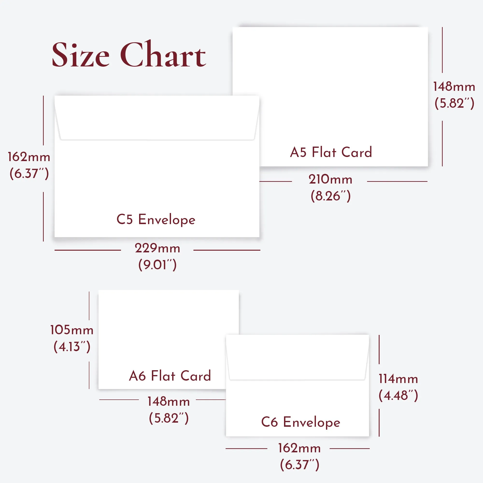 Flat Notecard Set Watercolour Elephant - Bottom