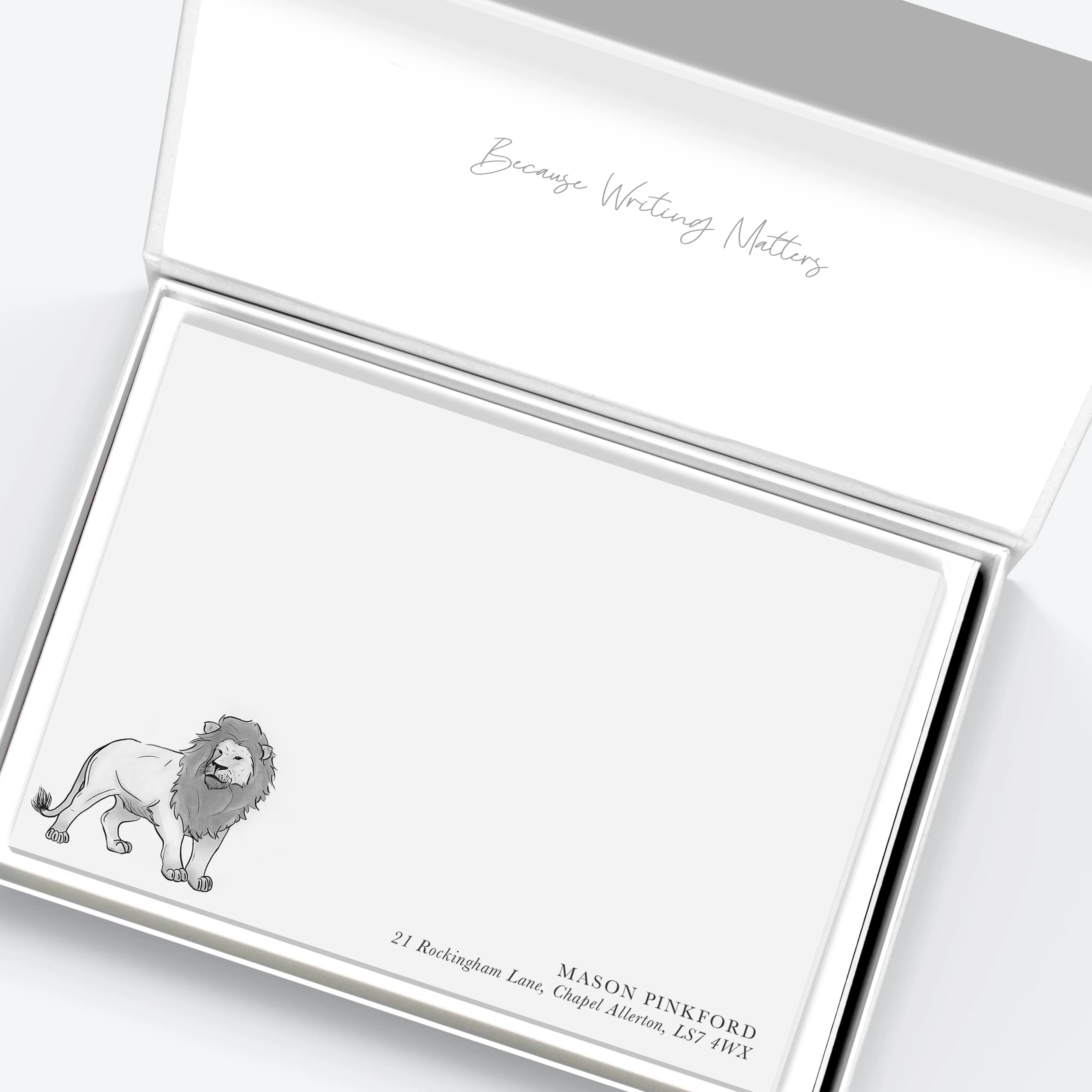 Flat Notecard Watercolour Animals set - Bottom