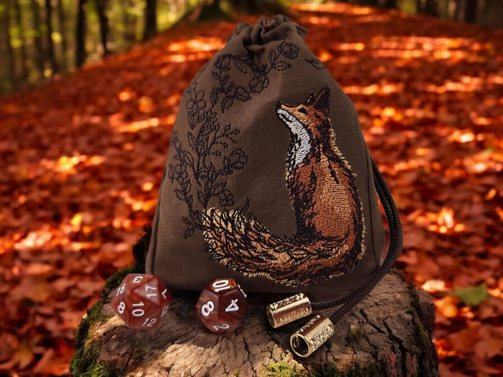 Fox dice bag