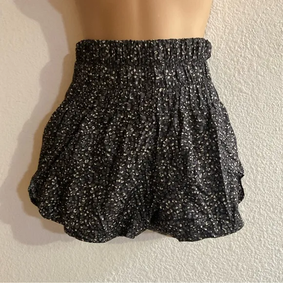 Free People The Way Home Summer Leopard Print High Waist Shorts
