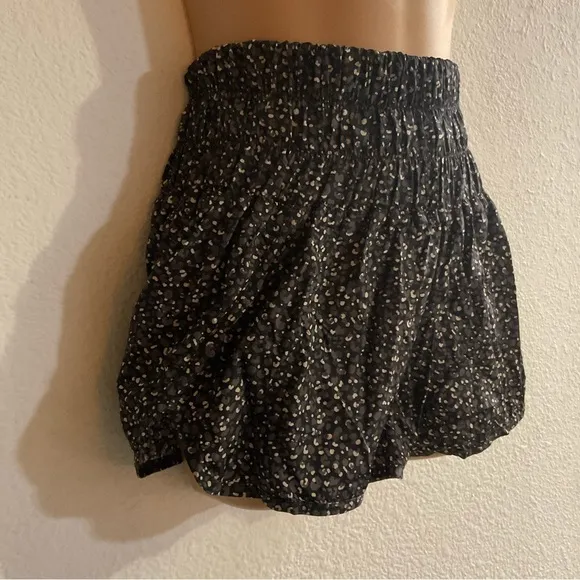 Free People The Way Home Summer Leopard Print High Waist Shorts