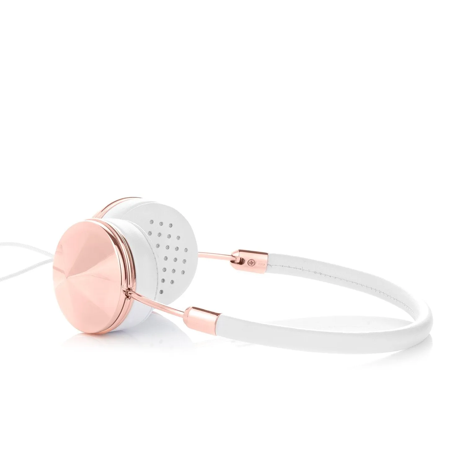 Frends Layla White Leather On-Ear Headphones Bundle - Fibonacci Black