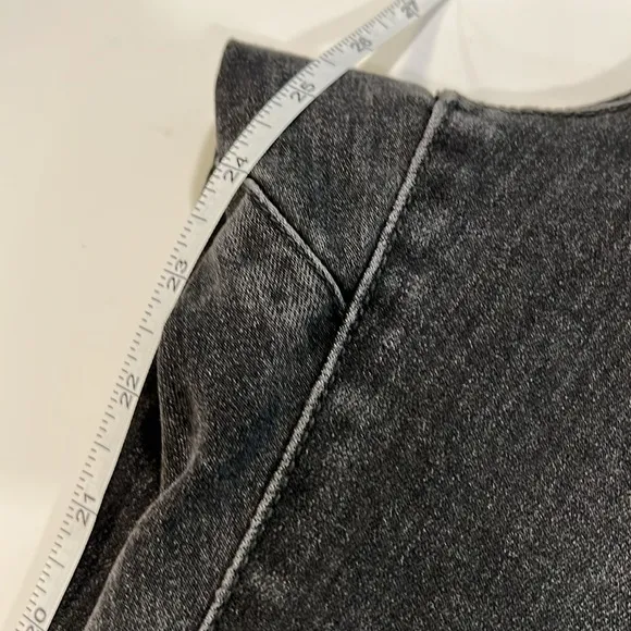 Gap - XL, black/gray paper bag waist, high rise jeans