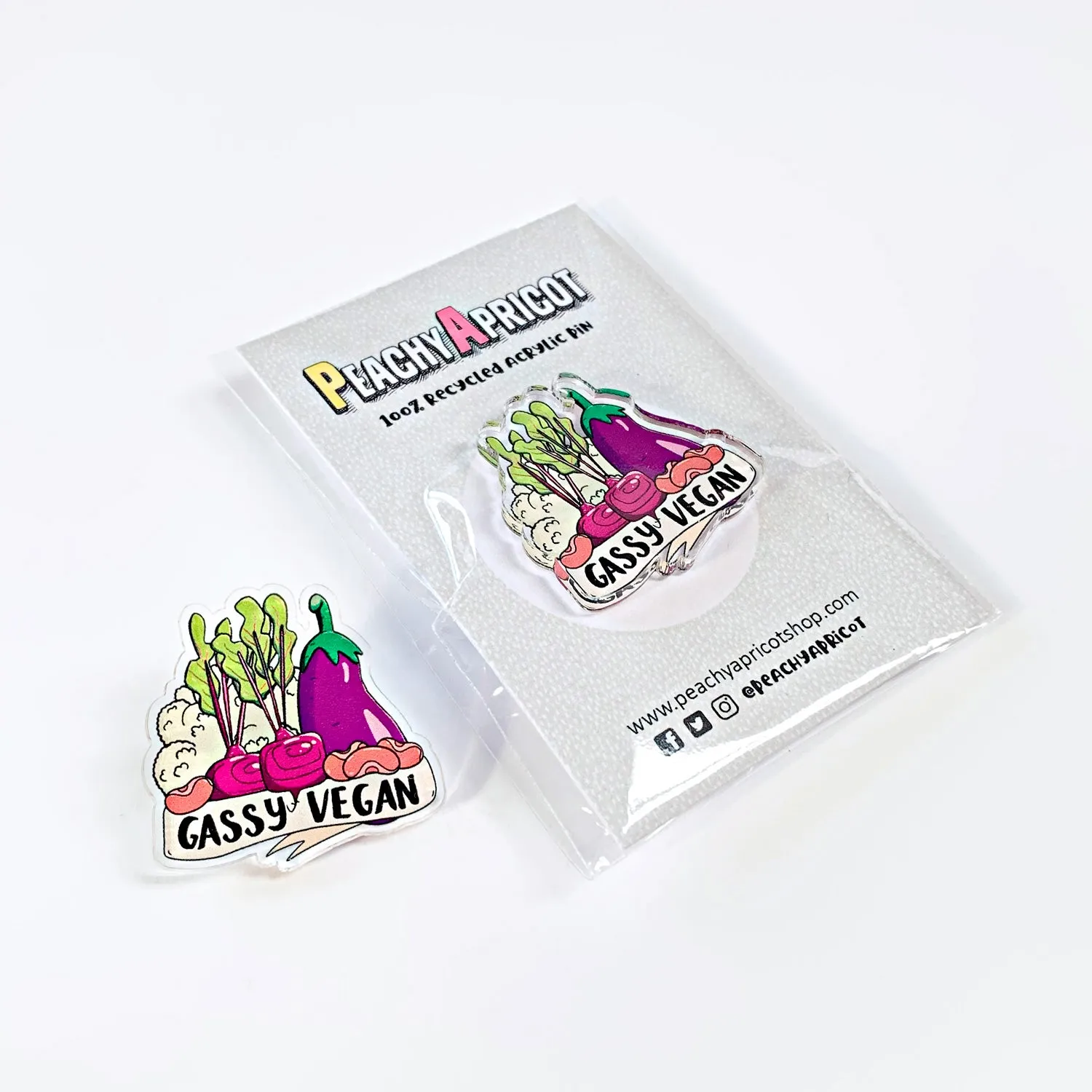 Gassy Vegan Pin