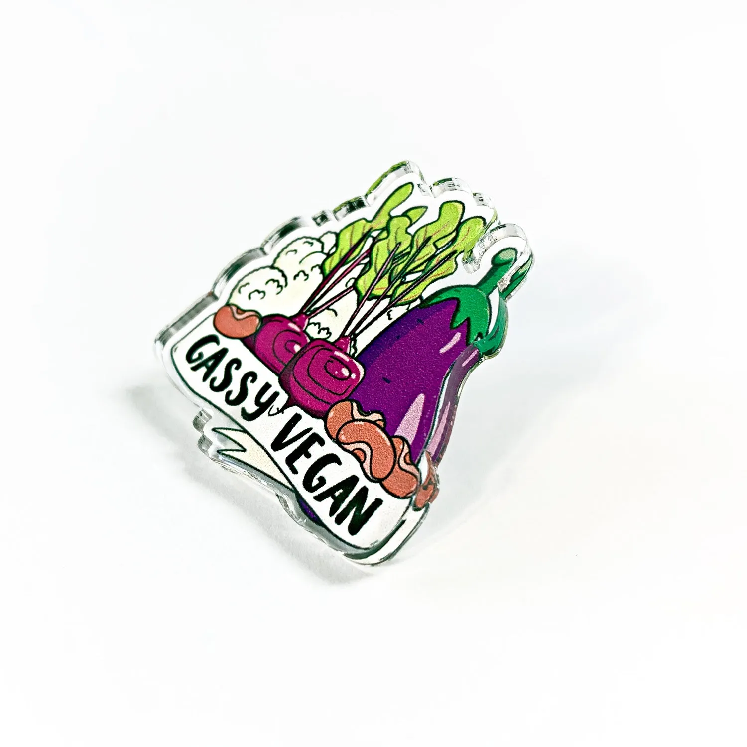 Gassy Vegan Pin