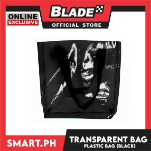 Gifts Transparent Plastic Bag  34cm (Black)