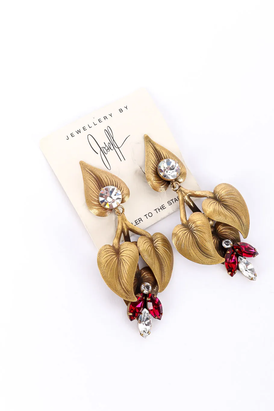 Gilded Leaf Drop Earrings
