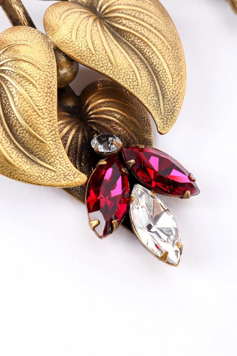 Gilded Leaf Drop Earrings