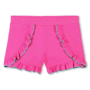 Girls Pink Pink Frill Short