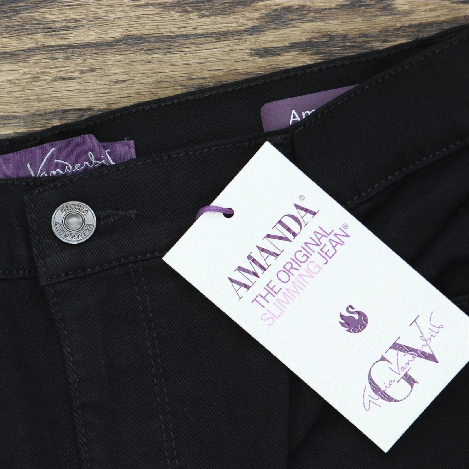 Gloria Vanderbilt Womens Amanda Classic High Rise Tapered Jean B31000