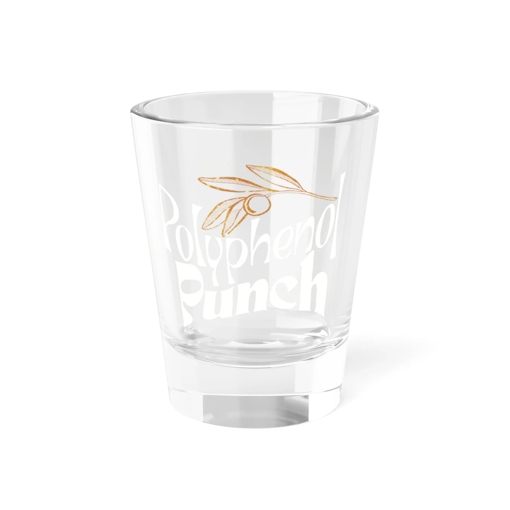 Gold Olive / Olive Tree Consultant gift / polyphenol punch / Shot Glass, 1.5oz
