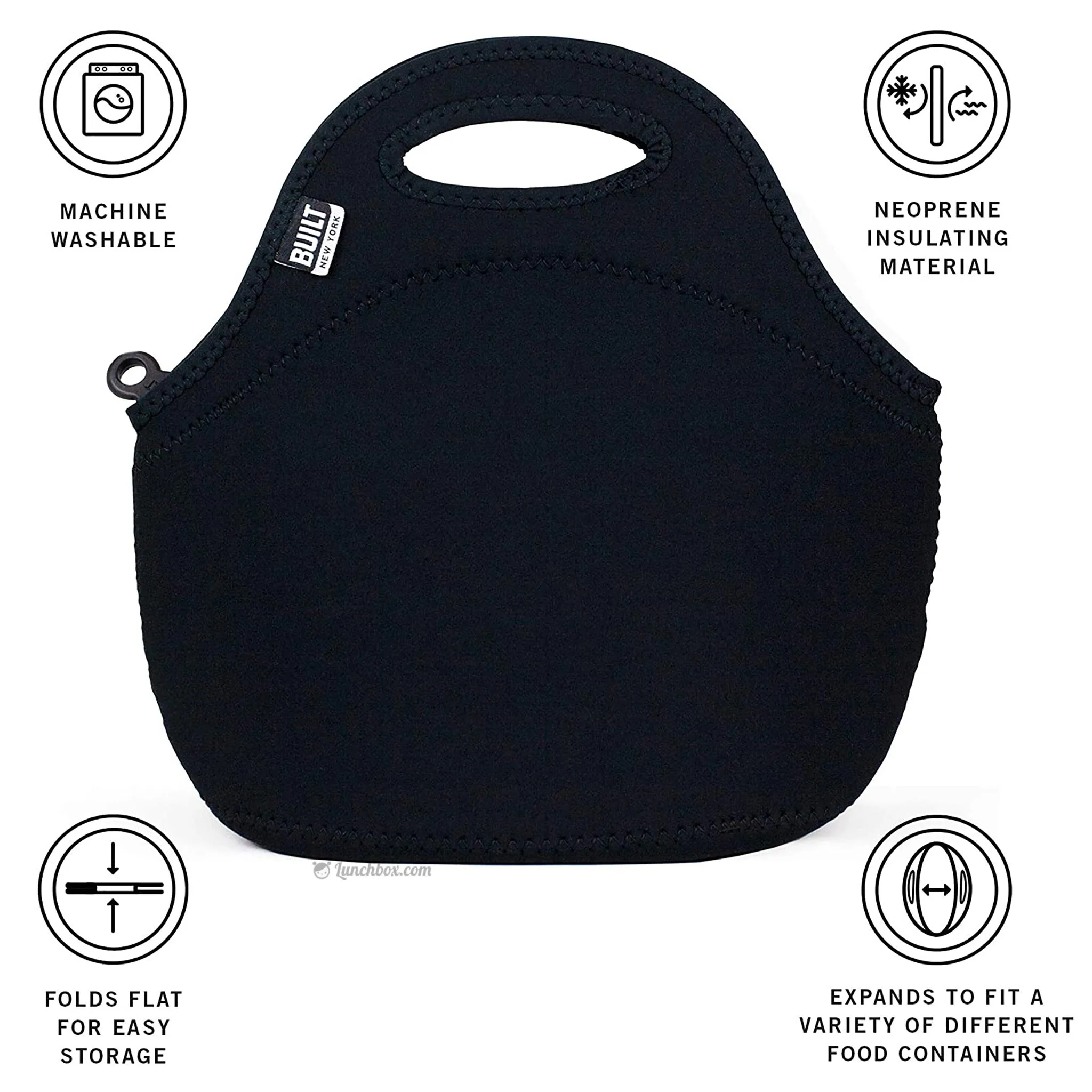 Gourmet Getaway Insulated Lunch Bag - Stealth Black