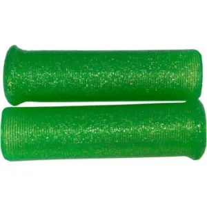 Green Metal Flake Grips - 7/8"