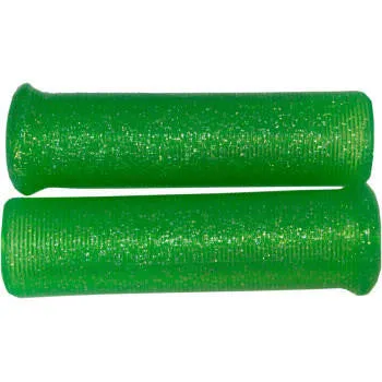 Green Metal Flake Grips - 7/8"