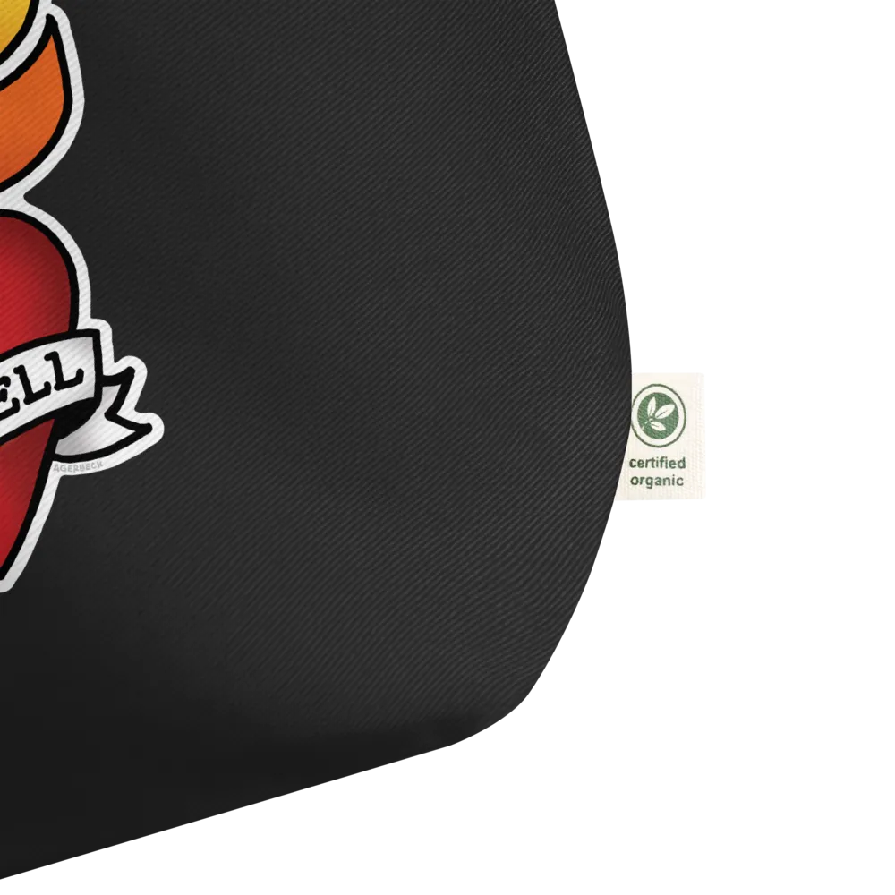 Grinnell Tattoo | Large organic tote bag