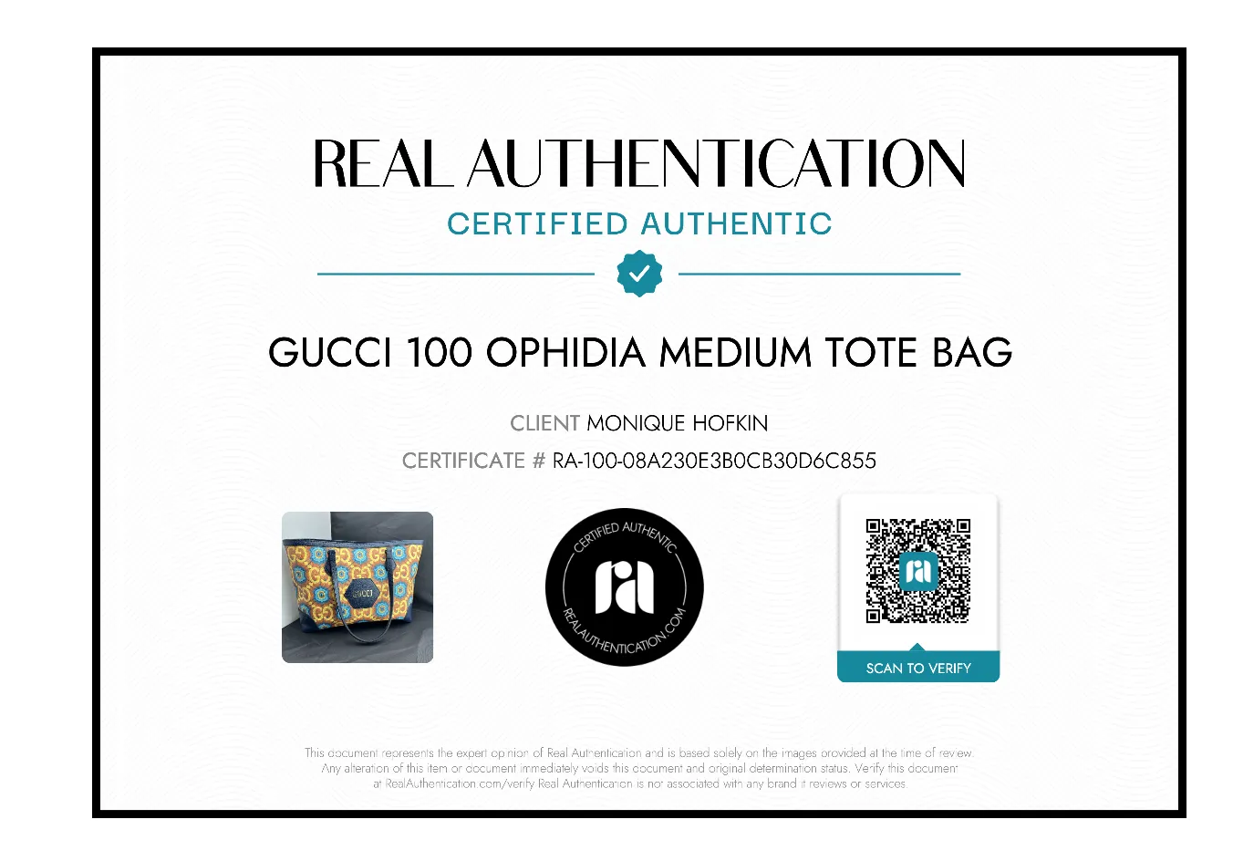 Gucci 100 Ophidia Medium Tote Bag