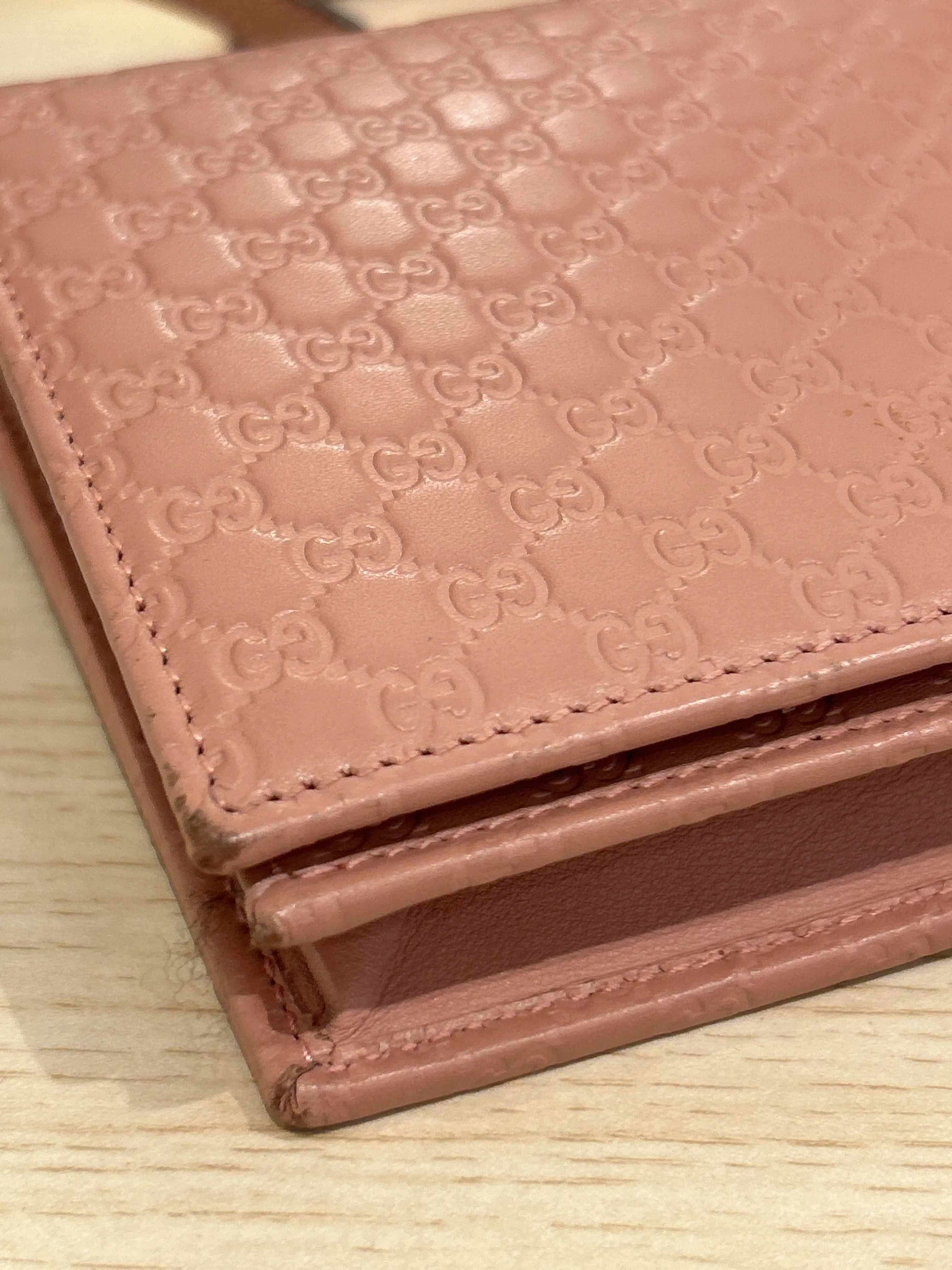 Gucci Bag, Soft Pink Microguccissima Crossbody