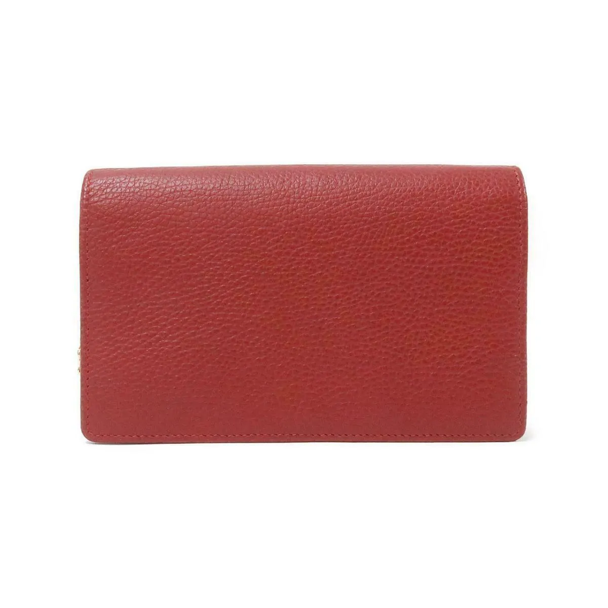 Gucci Crossbody Oversized Wallet Bag with Removable Chain and Mirror in Red
