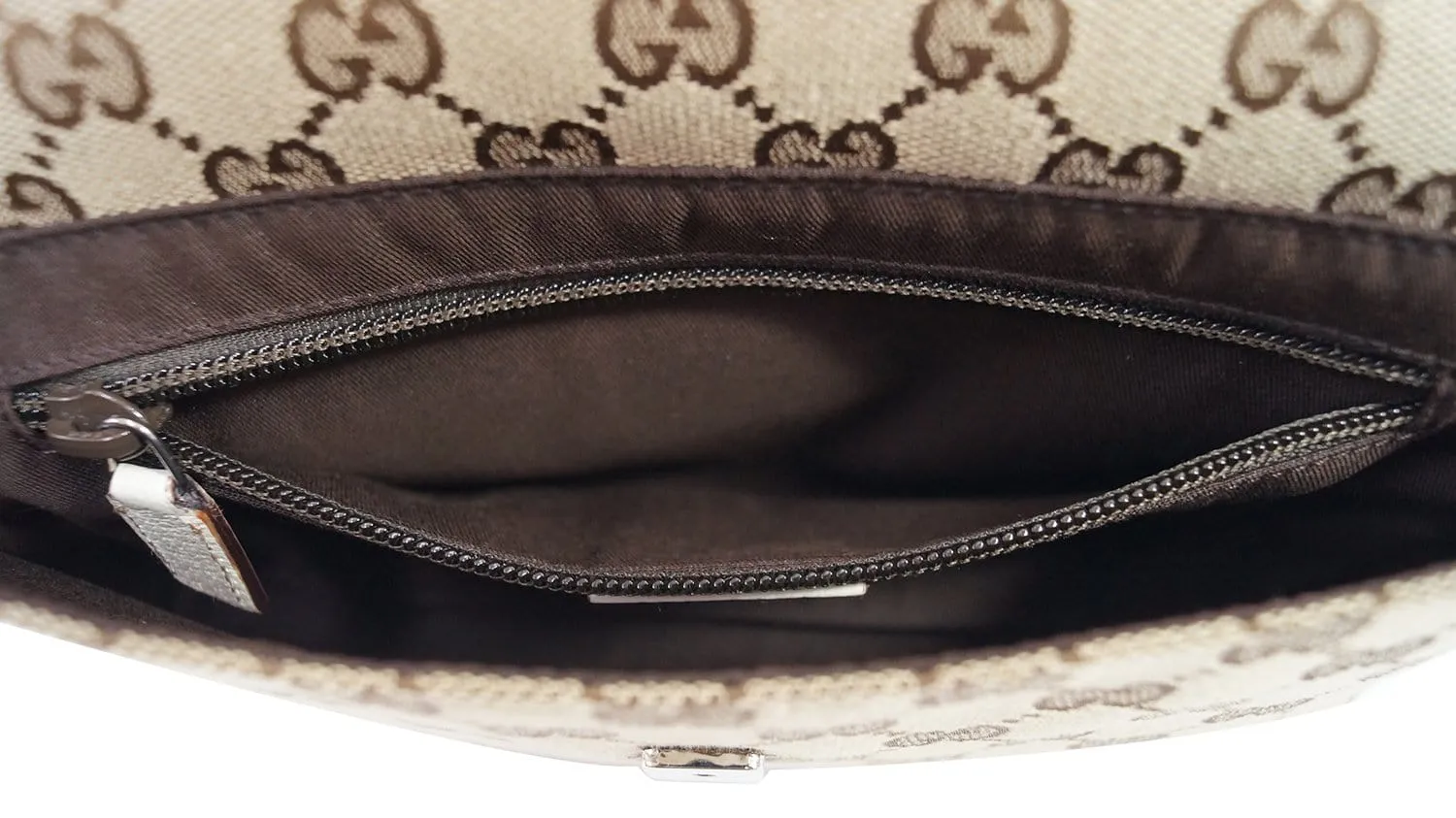 GUCCI GG Canvas Brown Waist Bum Bag 146304