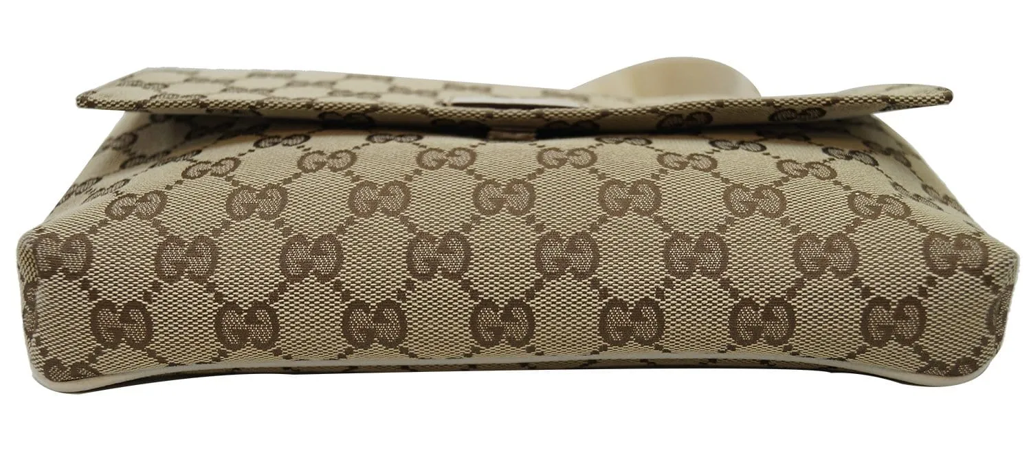GUCCI GG Canvas Brown Waist Bum Bag 146304