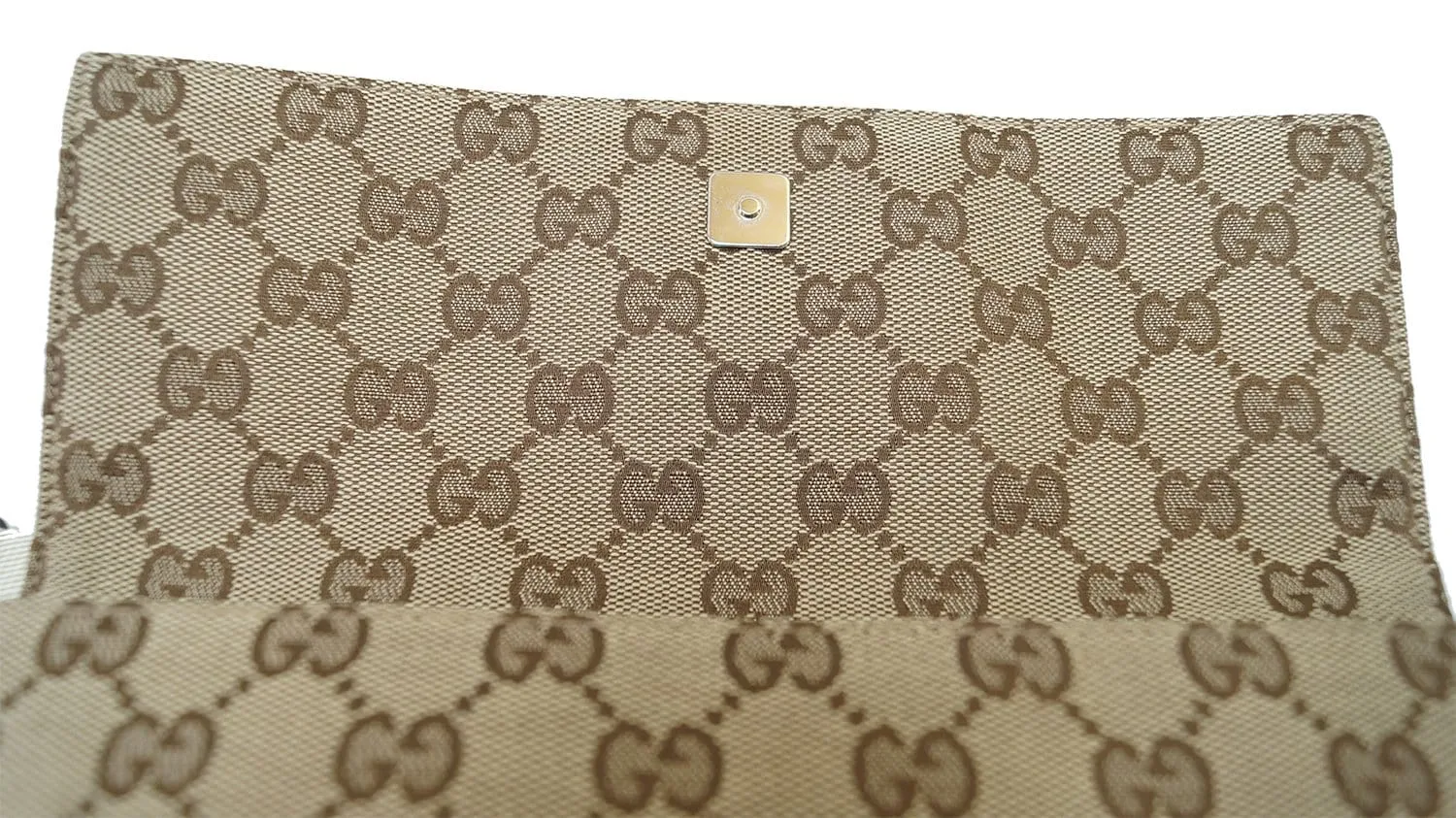 GUCCI GG Canvas Brown Waist Bum Bag 146304