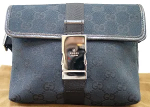 GUCCI GG Monogram Black Waist Bag 131236