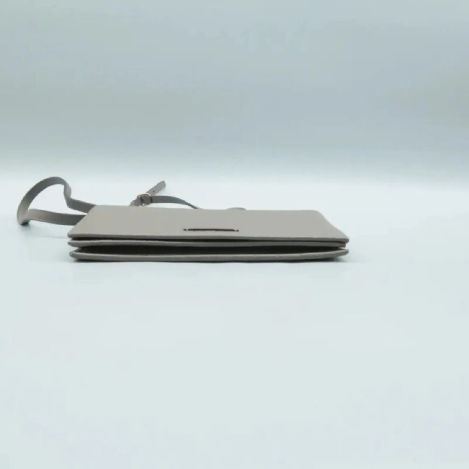 GUCCI Grey Grey Leather Shoulder Bag