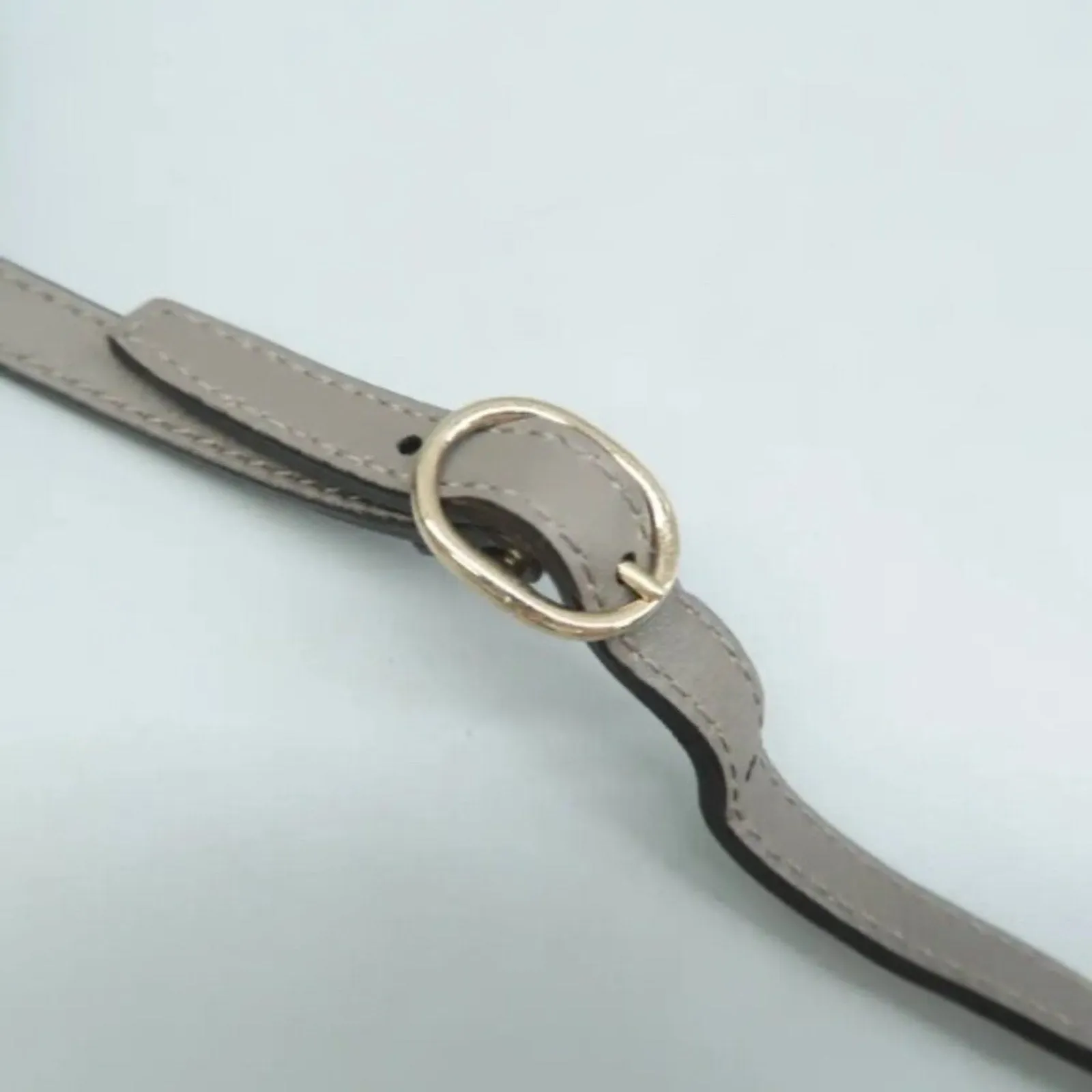 GUCCI Grey Grey Leather Shoulder Bag