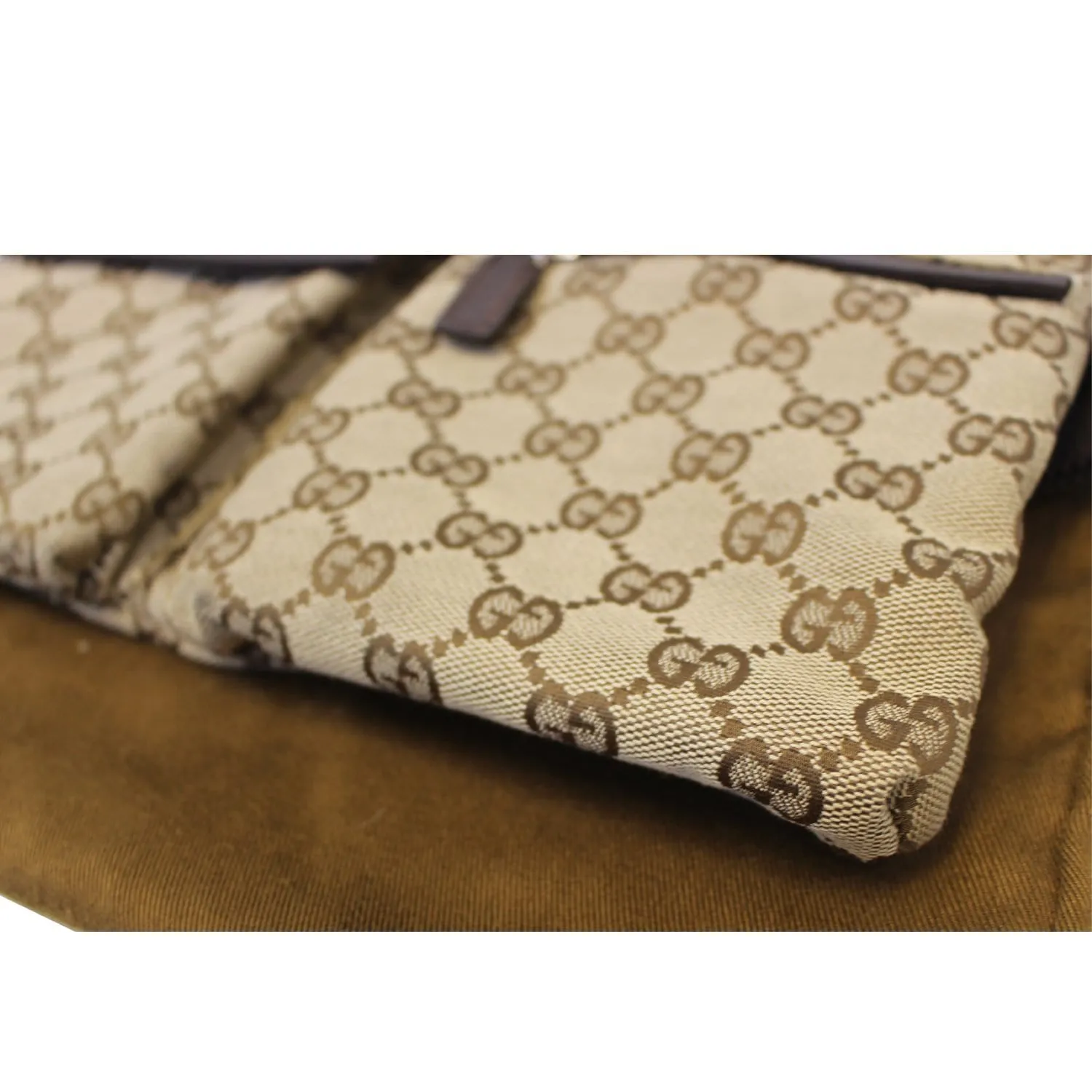 GUCCI Monogram Waist Bum Bag 28566 Brown
