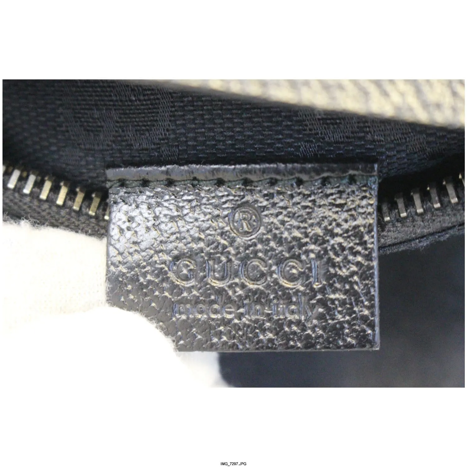 GUCCI Monogram Waist Bum Bag Black 28566