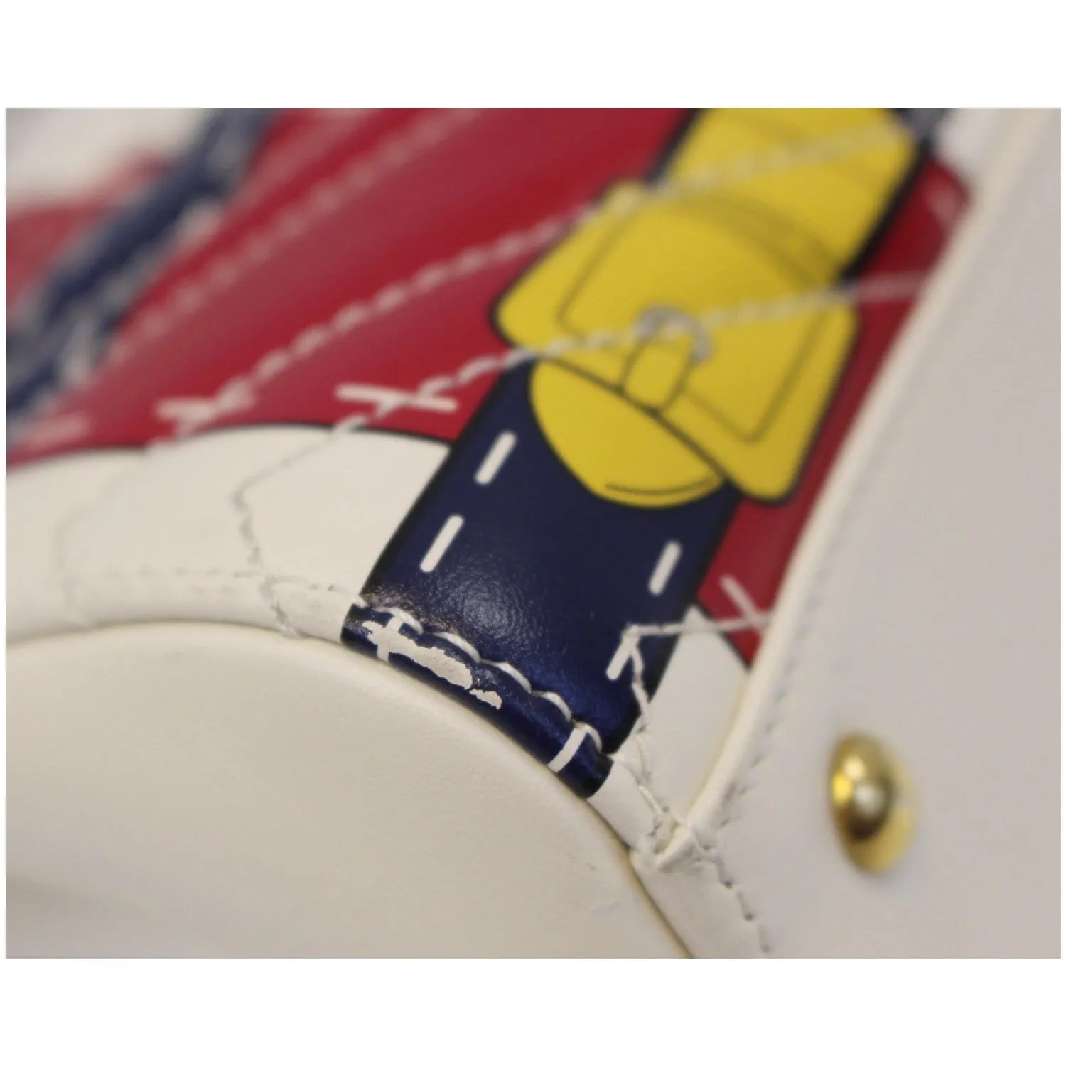 GUCCI Trompe L’oeil Print GG Marmont Top Handle Shoulder Bag