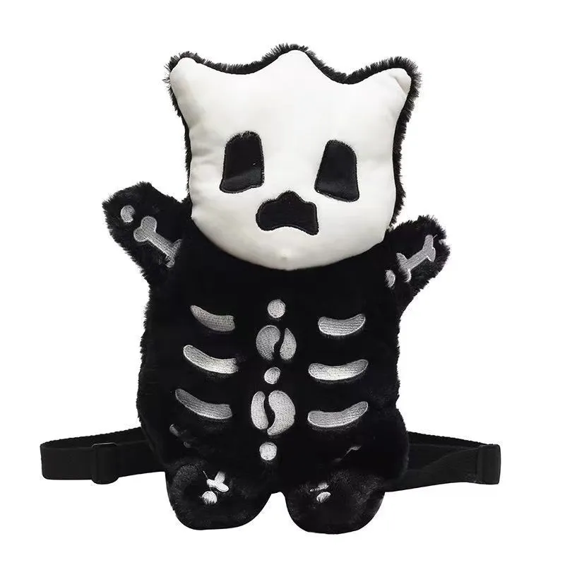 Halloween Gift Skull Cat Small Backbag