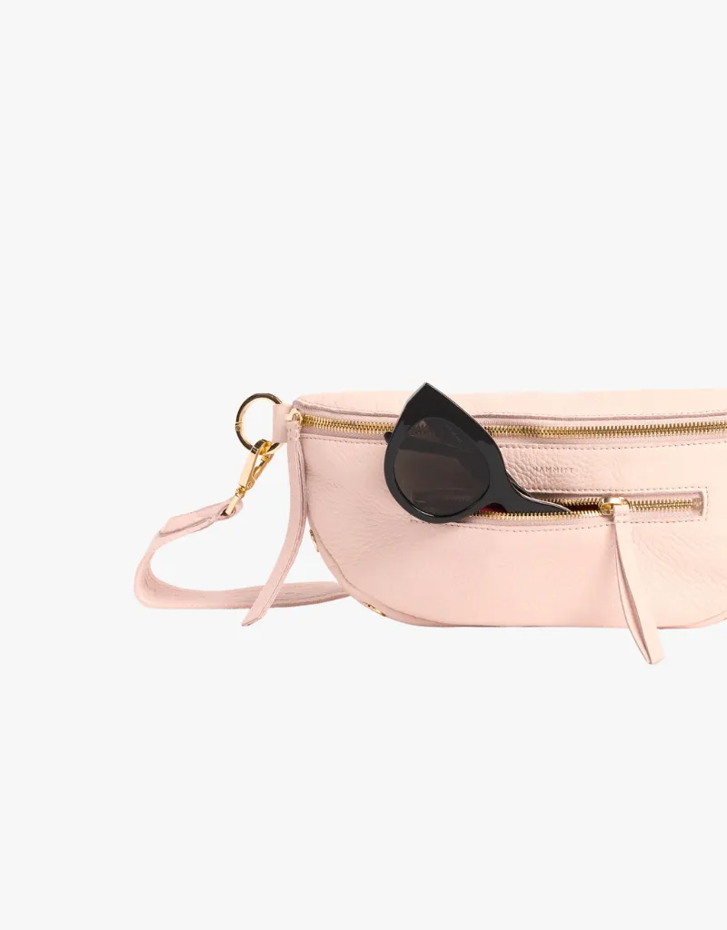 Hammitt Charles Crossbody Medium Belt Bag in Superbloom Pink & Gold