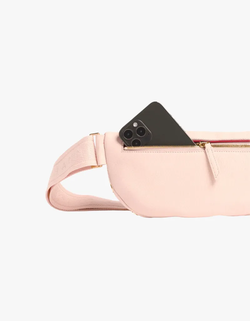 Hammitt Charles Crossbody Medium Belt Bag in Superbloom Pink & Gold