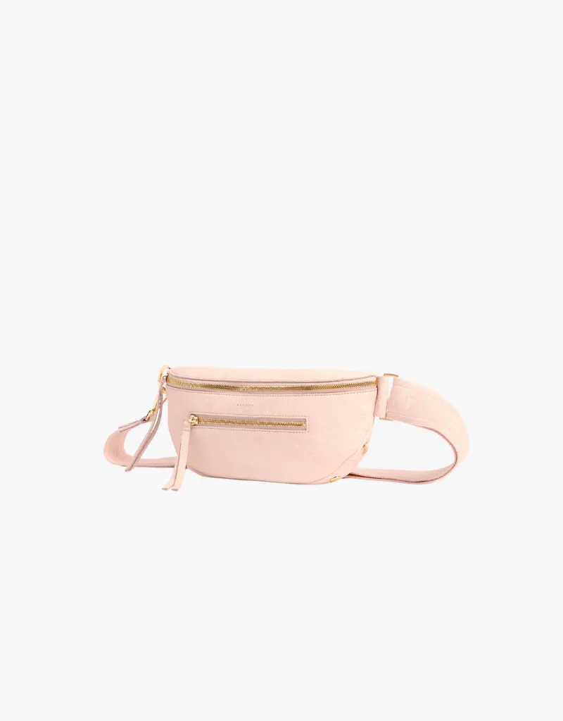 Hammitt Charles Crossbody Medium Belt Bag in Superbloom Pink & Gold
