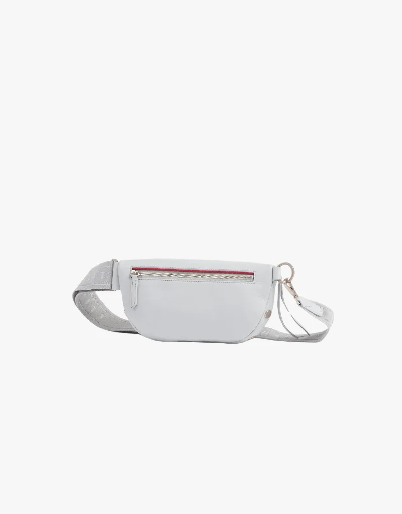 Hammitt Charles Medium Belt Bag in Bluebird & Brushed Silver