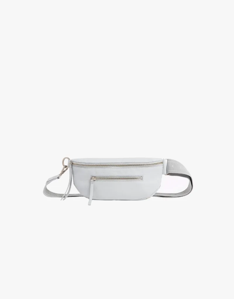 Hammitt Charles Medium Belt Bag in Bluebird & Brushed Silver