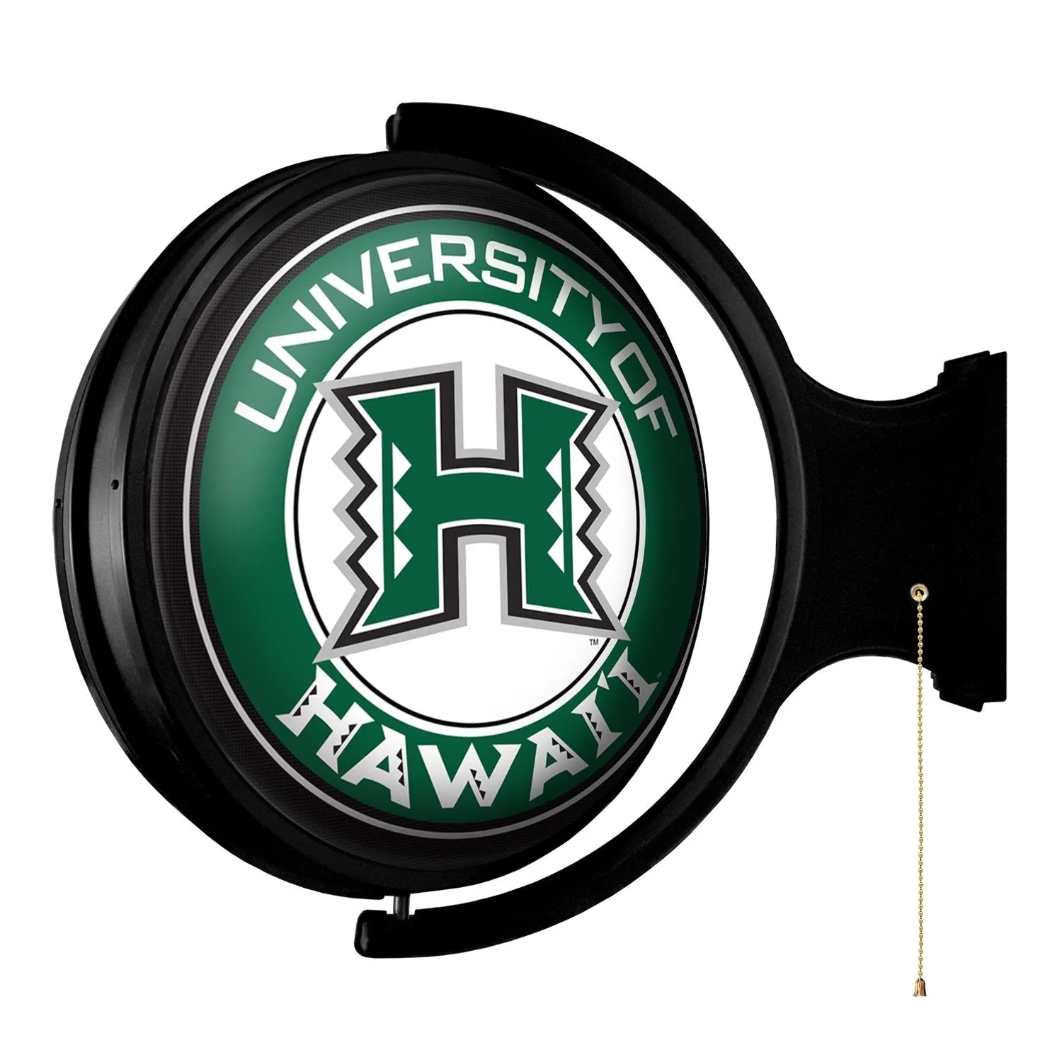 Hawaii Rainbow Warriors: Original Round Rotating Lighted Wall Sign