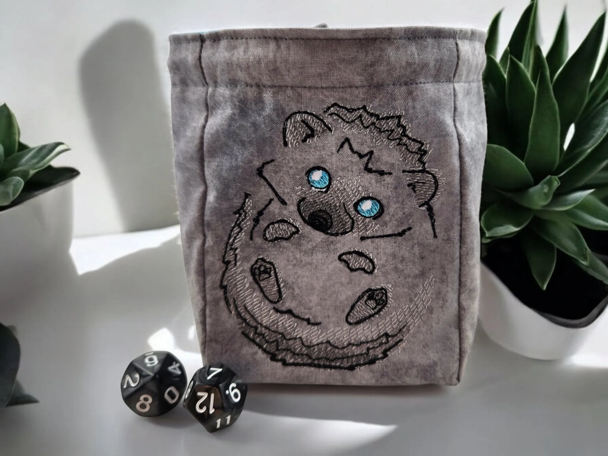 Hedgehog dice bag