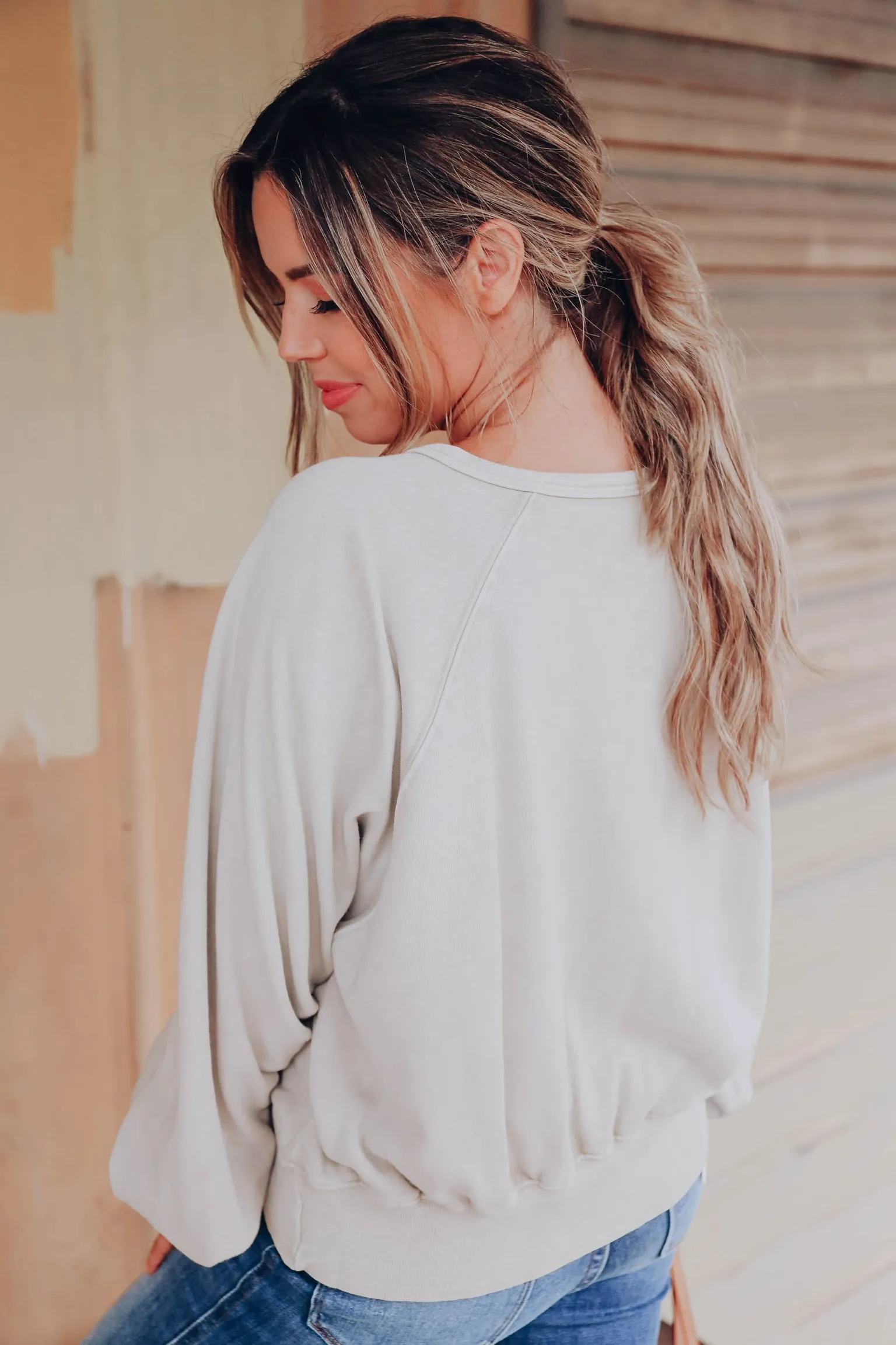 Here For It Snap Up Top - Natural