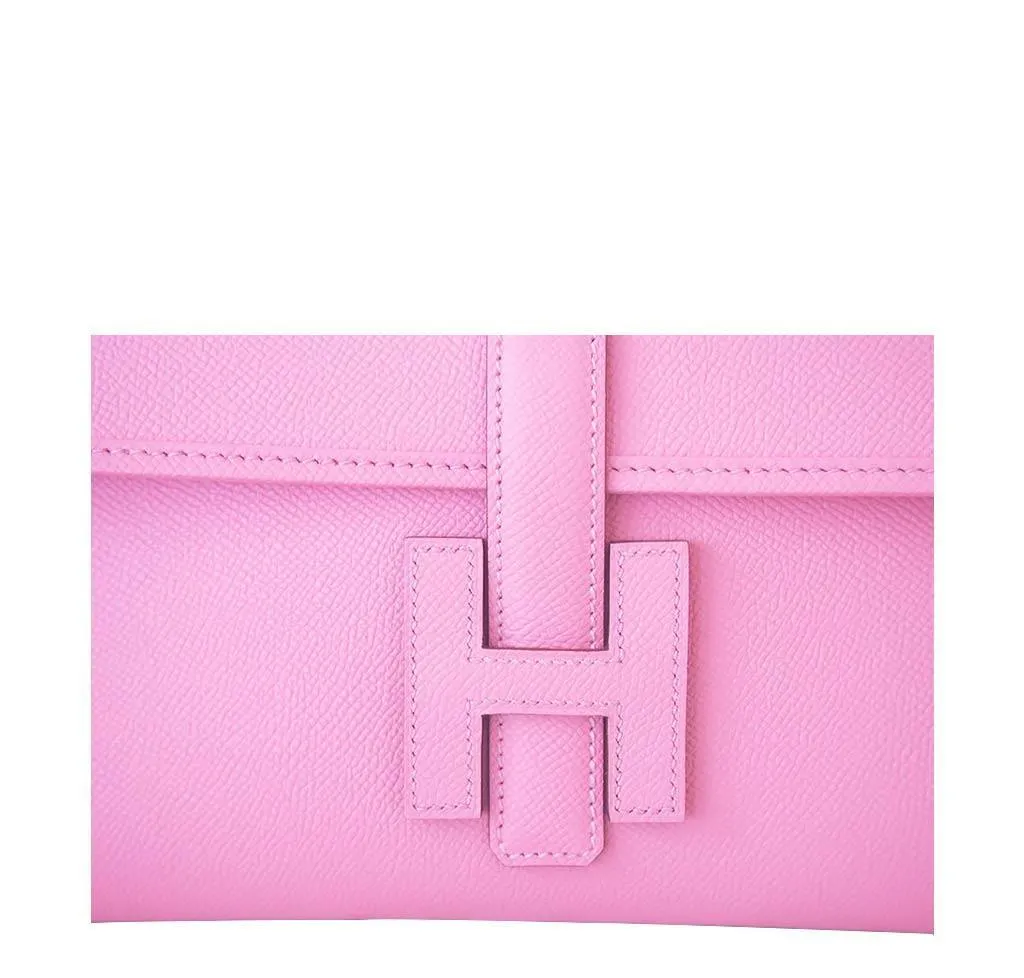 Hermès Jige 29 Rose Confetti Clutch Bag