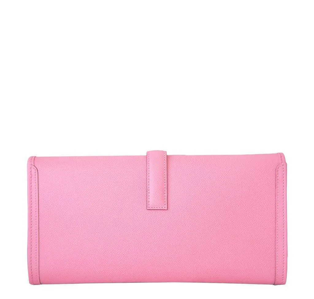 Hermès Jige 29 Rose Confetti Clutch Bag