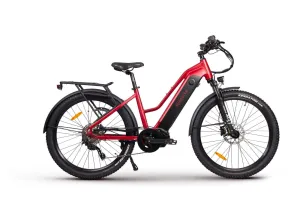 Hiko Rangler Electric Bike 840Wh Battery Red
