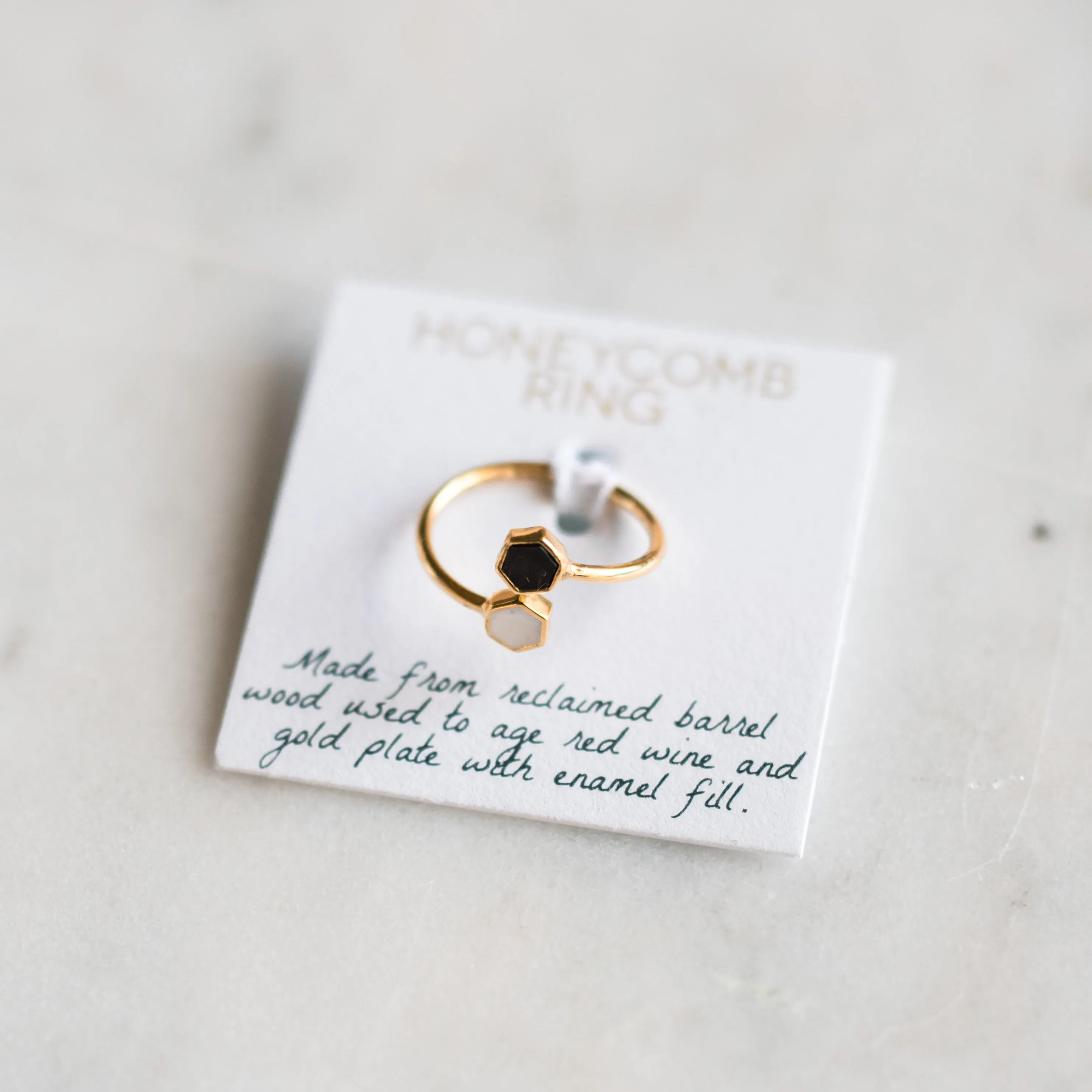 Honeycomb Ring - Gold