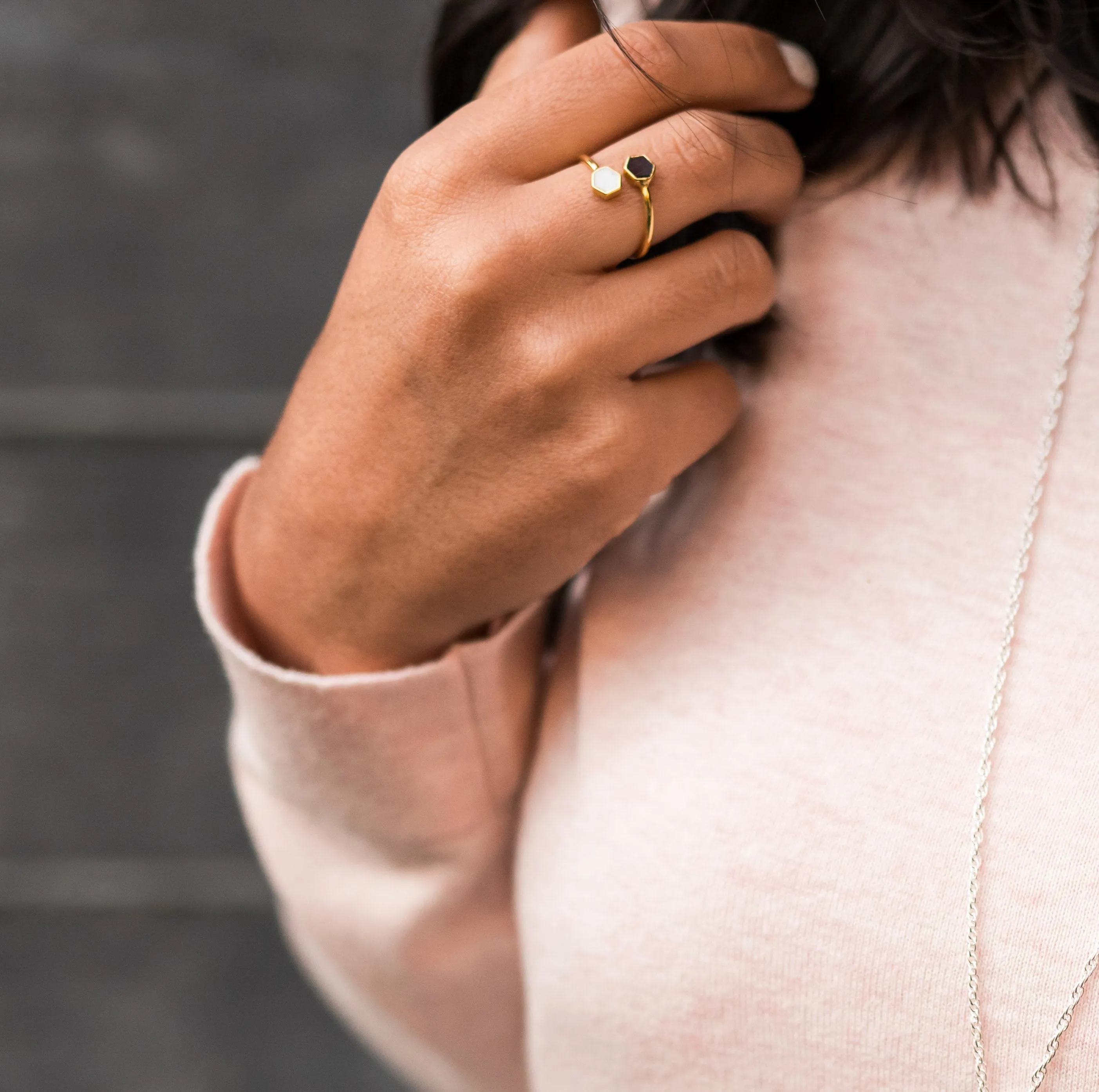 Honeycomb Ring - Gold