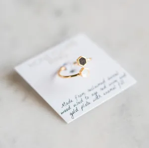 Honeycomb Ring - Gold