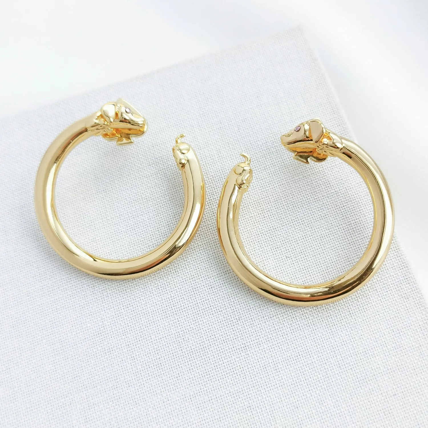 Hot Dog Hoop Earrings
