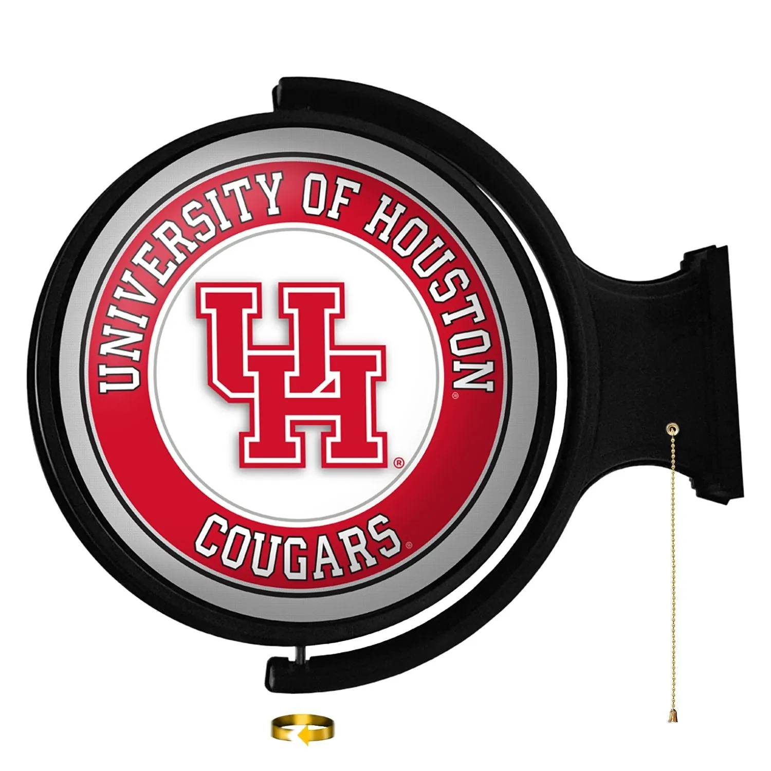 Houston Cougars: Original Round Rotating Lighted Wall Sign